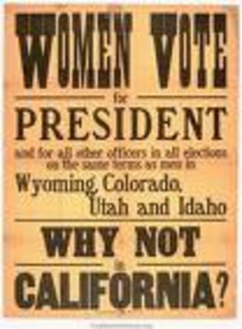 Colorado es el primer estado que permitan a los mujeres a votar