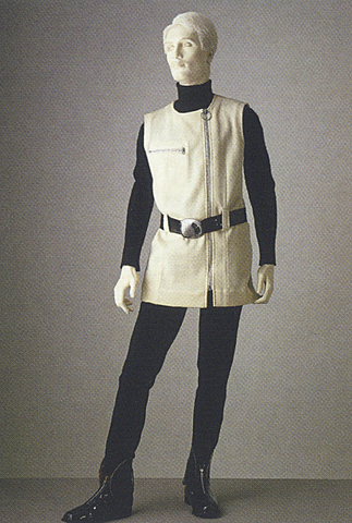 Pierre Cardin, ensemble pour homme de la collection " cosmos" 1967