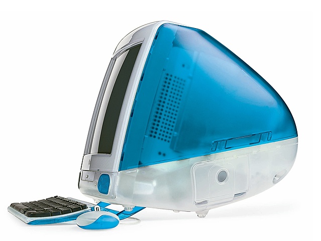 Imac G3 en 1998 par Jonathan Ive signé apple