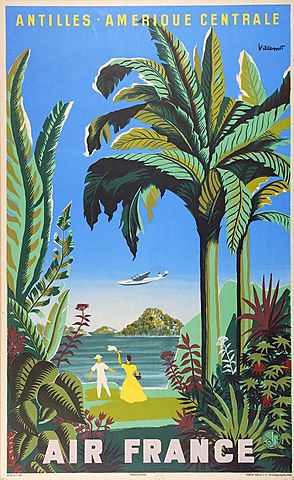 affiche Air France de Bernard Villemot