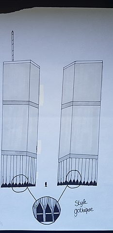 "Twins Towers" par Minoru Yamasaki
