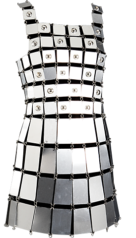 Robe metal,Paco Rabanne