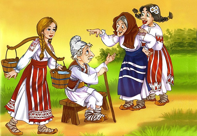Fata babei si fata moșneagului
