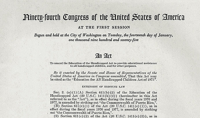 Education for All Handicapped Children Act - PL 94-142