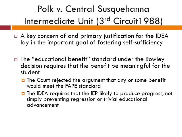 Polk. v. Central Susquehanna Intermediate Unit 16