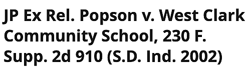 J.P. v. West Clark Community Schools