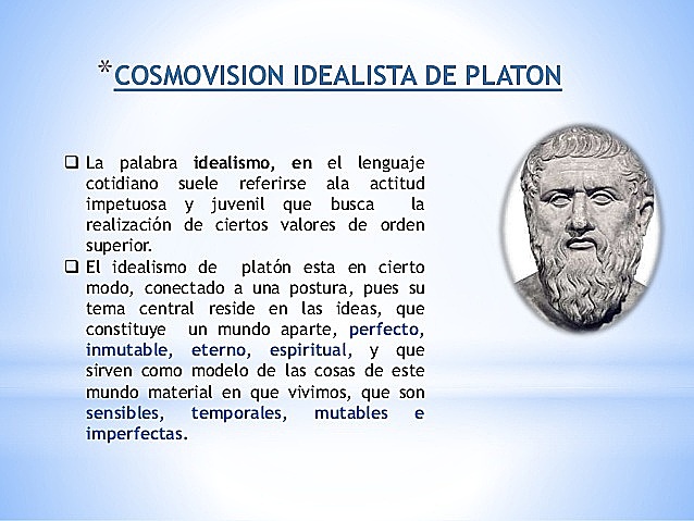 Idealismo de Platon