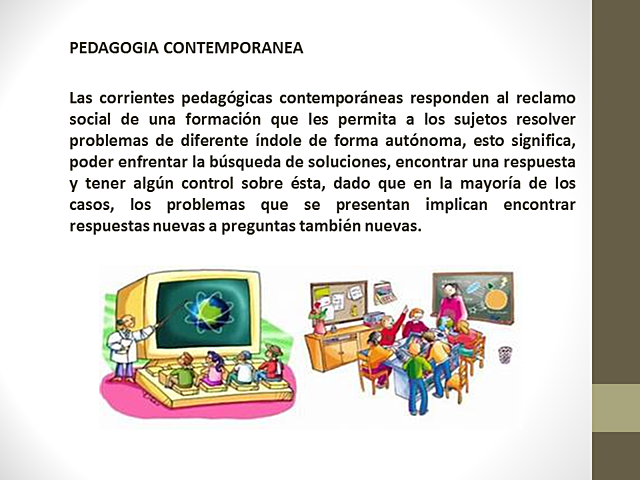 PEDAGOGÍA CONTEMPORÁNEA