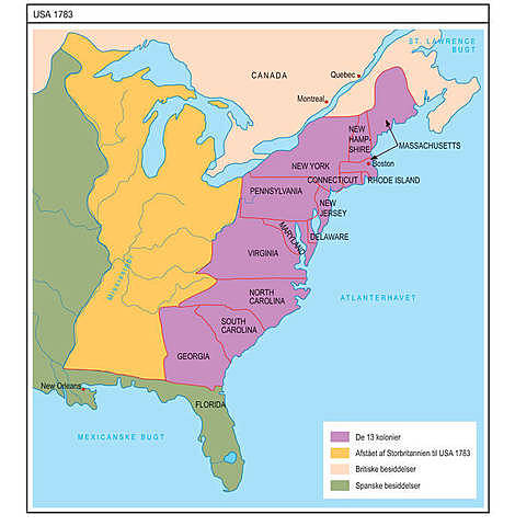 Representanter från de 13 kolonierna
