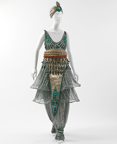 Robe de soirées en soie et coton , Paul Poiret , 1911