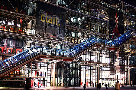 centre pompidou de Renzo Piano et Richard Rogers