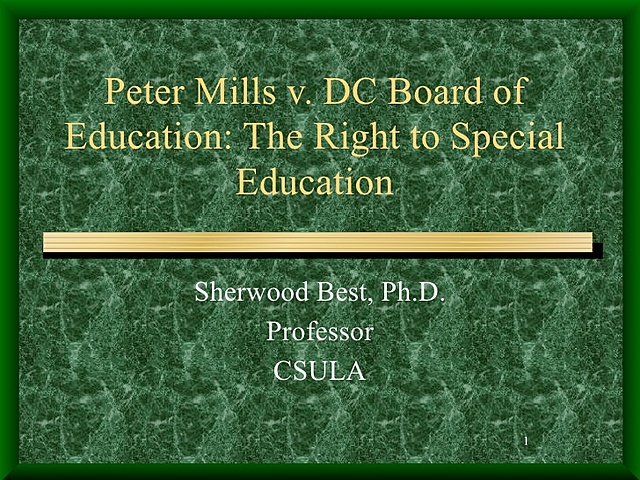Mills v. Board of Education of the District of Columbia