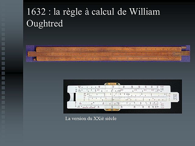 règle à calcul.