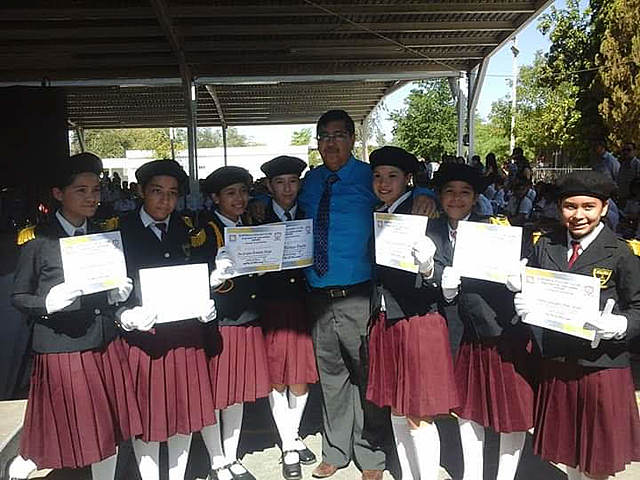 entré a la escolta de la primaria