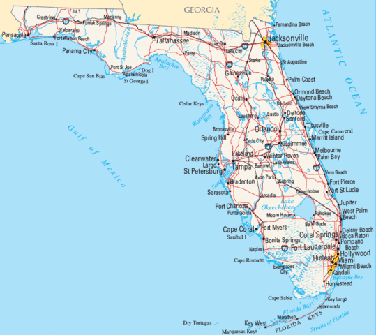 US Gains Florida from Spain