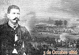 Díaz y su ejército participan en la Batalla de Miahuatlán