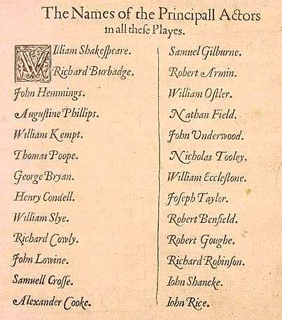 List of the King's Men.