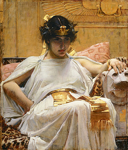 Cleopatra Takes the Throne