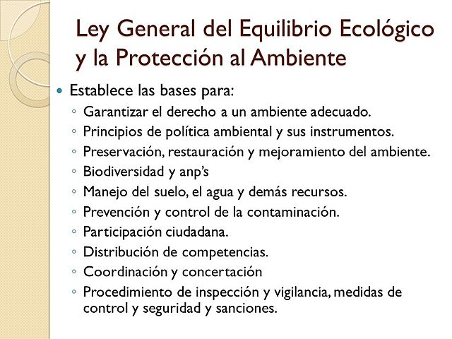Ley General de Equilibrio Ecológico y Protección al Ambiente (LGEEPA)
