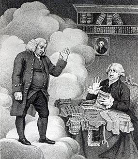 Samuel Johnson and James Boswell.