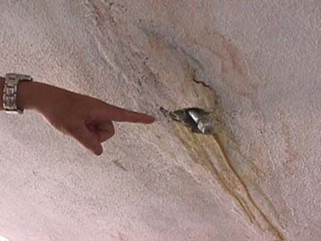 Cracks and stalactites are developing on wall that supports the upper tier of arena