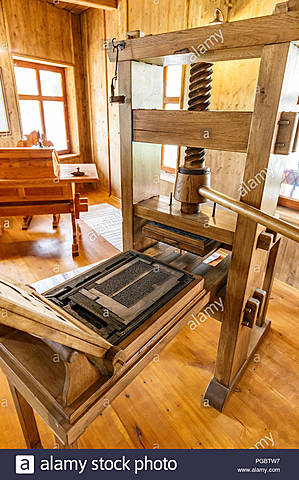 Imprenta moderna de Gutenberg