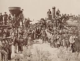Transcontinental railroad is completed