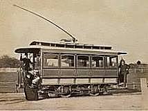 First electric trolley line, Richmond, VA