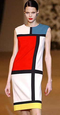 robe mondrian de Yves St Laurent