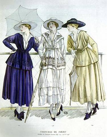 costumes chanel en jersey