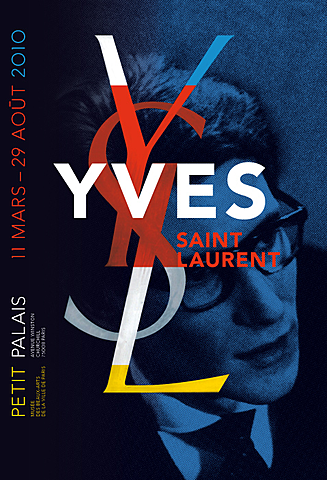 Affiche Yves Saint Laurent pour la rétrospective au Petit Palais