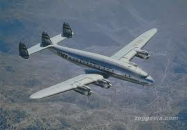 TWA begins first pressurized airliner scheduled transatlantic service.