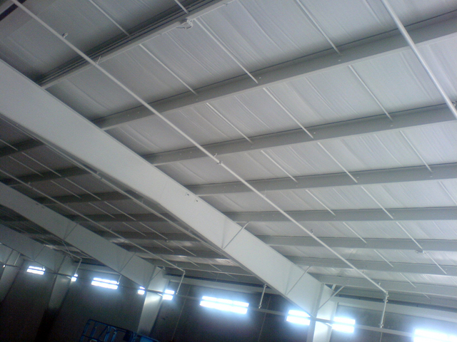 Ceiling painted white