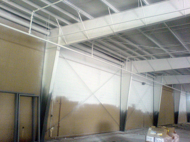 Interior walls painted white