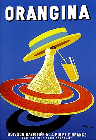 Affiche Orangina de 1965