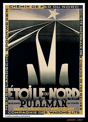 affiche étoile du nord par CASSANDRE