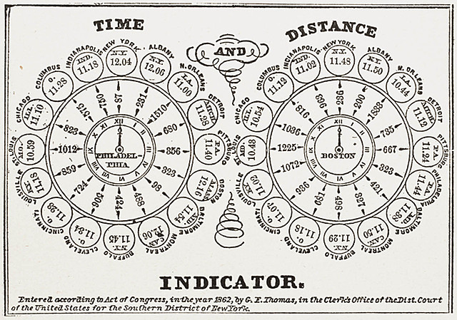 Railroads set up standard time zones