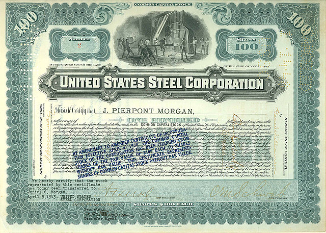 J.P. Morgan forms U.S. Steel