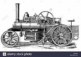 J.W. Fawkes, Utiliza el arado con motor de vapor