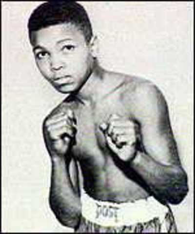 Muhammad Ali is pointed to boxing