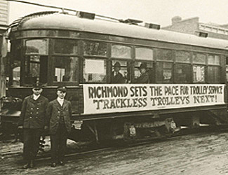 First electric trolley line, Richmond, VA