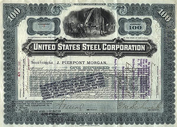 J.P. Morgan forms U.S. Steel
