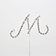 1pcs crystal rhinestone cake topper font b letter b font  font b m b font