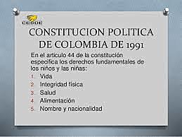 Los derechos del niño y la Constitución Política de 1991