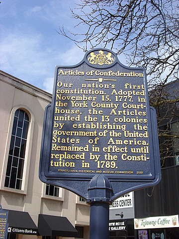 Adoption of Articles of Confederation