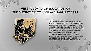Mills vs. Board of Education of District of Columbia