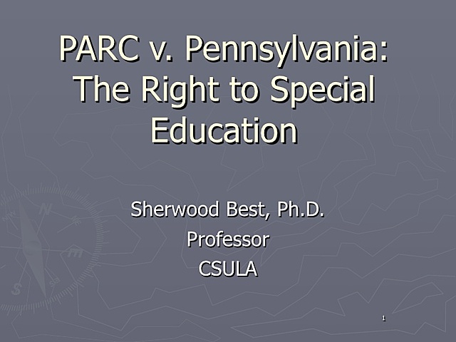 PARC vs. Commonwealth of Pennsylvania (1972)