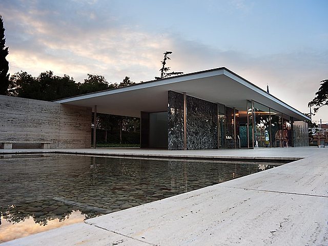 Ludvig Mies Van Der Rohe, pavillon de Barcelone, exposition universelle