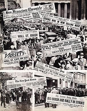 Börskrashen på Wallstreet