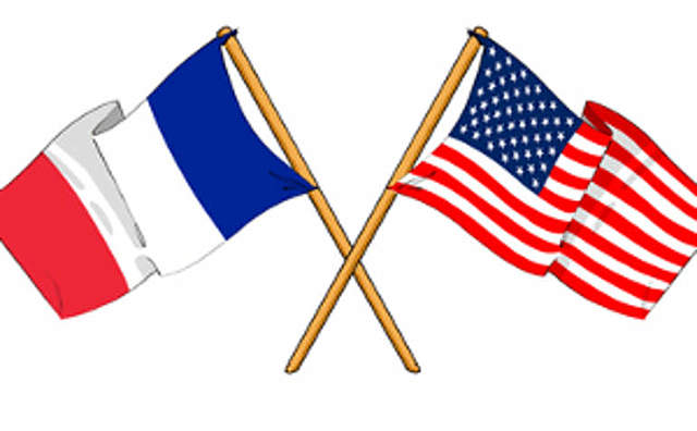Frankrike allierade sig med Amerika